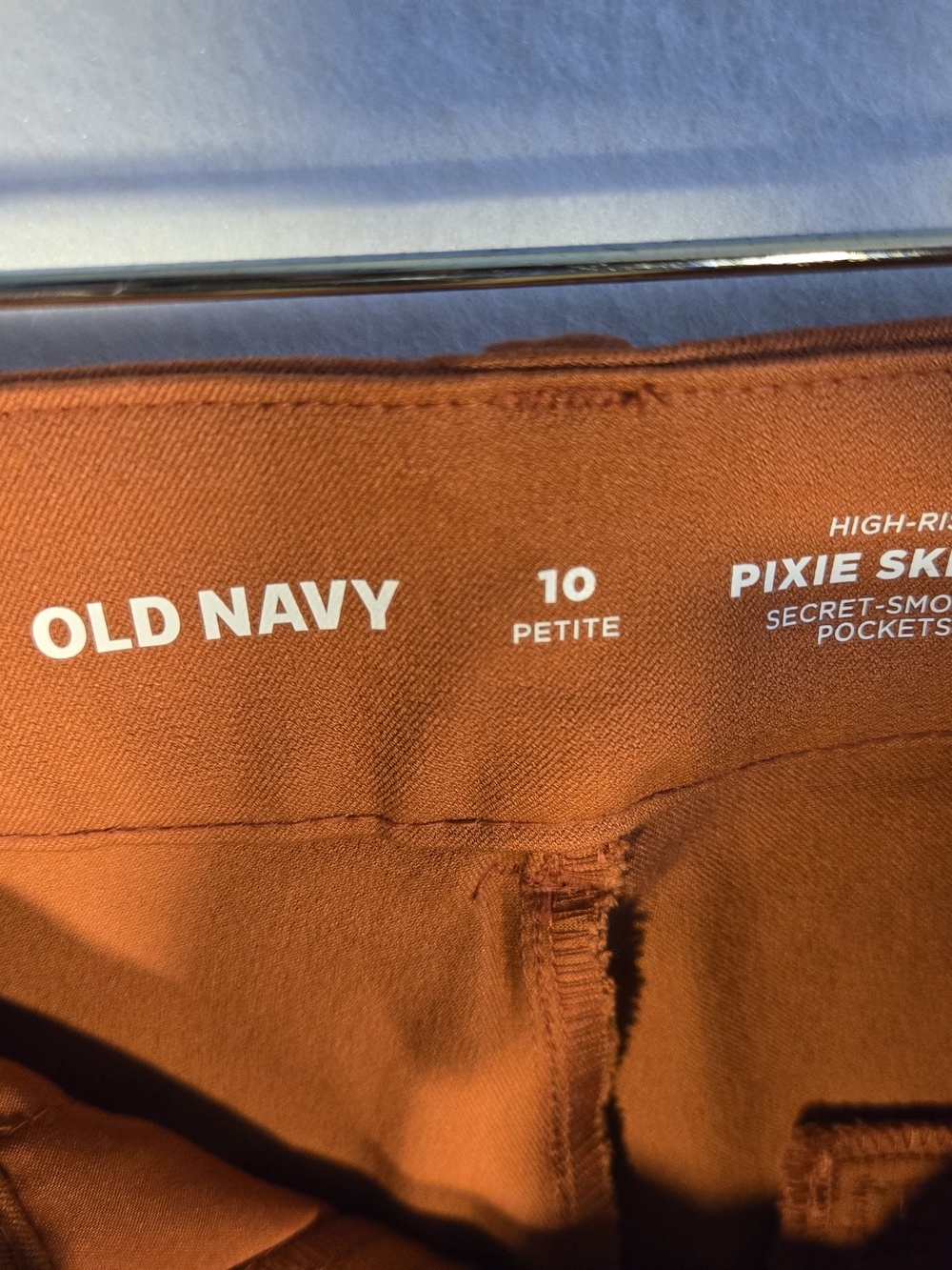 Old Navy Pixie Skinny Pants - Rust Orange (Size 10 Petite)